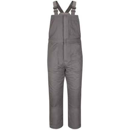 MIDWEIGHT INSULATED EXCEL FR BIB OVERALL - GY-Grey | Bulwark BLC8