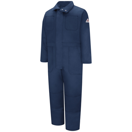 LIGHTWEIGHT EXCEL FR INSULATED COMFORTOUCH PREMIUM COVERALL - NV-Navy | Bulwark CLC8