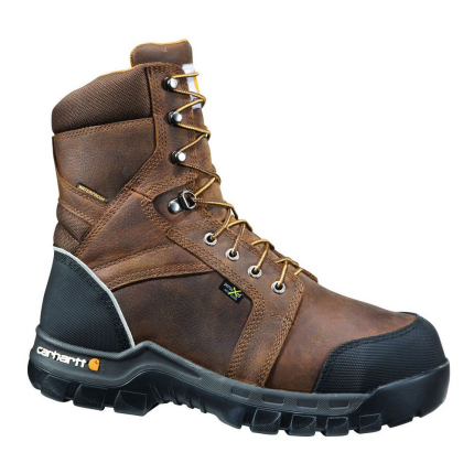 INTERNAL MET GUARD 8-INCH COMPOSITE TOE BOOT - DKBRN-Dk Brown Oil Tanned | Carhartt CMF8720