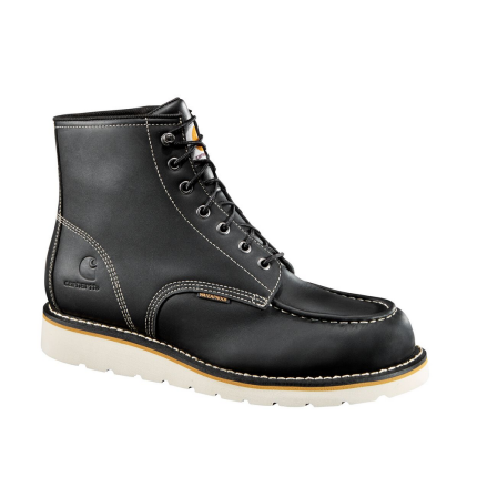 WEDGE 6-INCH MOC TOE WORK BOOT - BLK-Black | Carhartt CMW6191