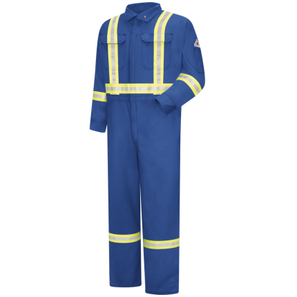 ULTRASOFT FR PREMIUM COVERALL WITH REFLECTIVE STRIPING - RB-Royal Blue | Bulwark CTBA