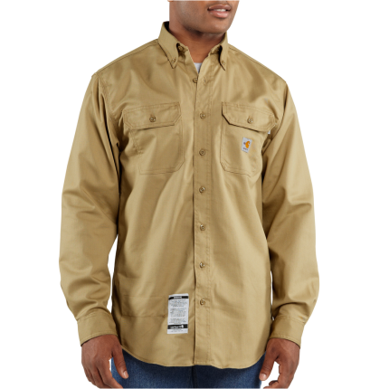 FR CLASSIC TWILL SHIRT - KHI-Khaki | Carhartt FRS160