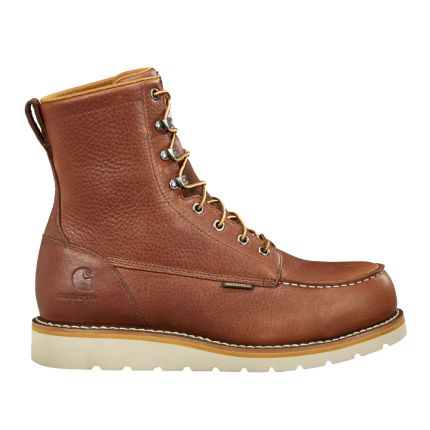 WP 8-INCH MOC STEEL TOE WEDGE WORK BOOT - BRN-Red Brown | Carhartt FW8275-M