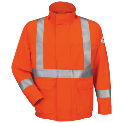 LIGHTWEIGHT FR COMFORTOUCH LINED BOMBER - OR-Orange | Bulwark JLJS