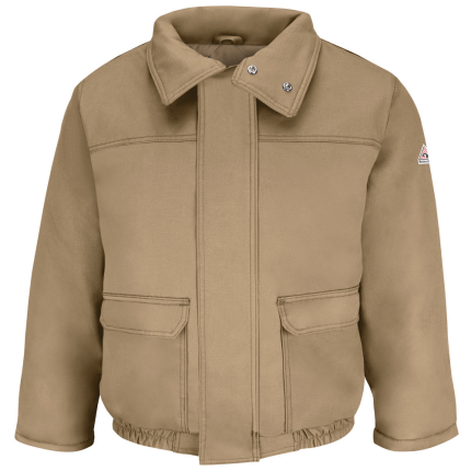 HEAVYWEIGHT FR INSULATED FR BOMBER - KH-Khaki | Bulwark JLR8