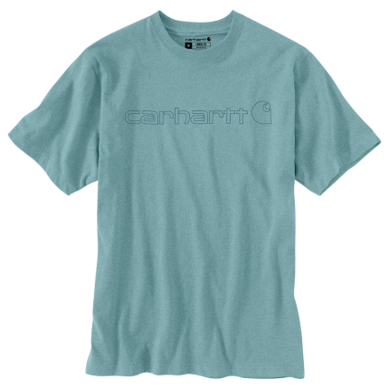 Loose Fit Heavyweight Short-Sleeve Logo Graphic T-Shirt - HL1-Summer Blue Heather | Carhartt K195