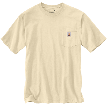 Loose Fit Heavyweight Short-Sleeve Pocket T-Shirt - A16-Oat Milk | Carhartt K87