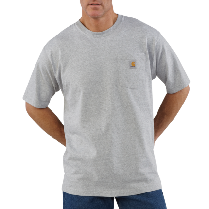 Loose Fit Heavyweight Short-Sleeve Pocket T-Shirt - HGY-Heather Grey | Carhartt K87