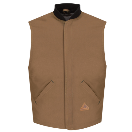 FR HEAVYWEIGHT BROWN DUCK VEST JACKET LINER - BD-Brown Duck | Bulwark LLS2