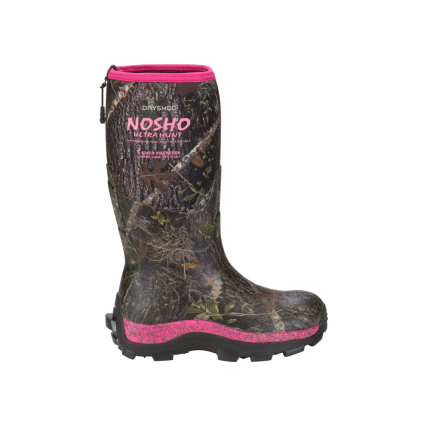 WOMEN'S NOSHO ULTRA HUNTING BOOT - PN-Camo & Pink | Dryshod MBMWHPN