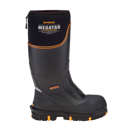 MEGATAR METATARSAL BOOT - BK-Black & Orange | Dryshod MEGMHBK