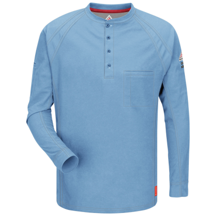 IQ SERIES COMFORT KNIT FR HENLEY - BL-Blue | Bulwark QT20
