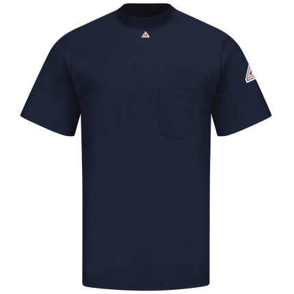 TAGLESS FR SHORT SLEEVE T-SHIRT - NV-Navy | Bulwark SET8