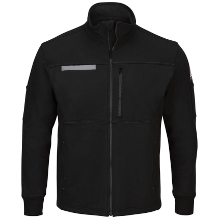 FLEECE FR FULL ZIP JACKET - BK-Black | Bulwark SEZ2