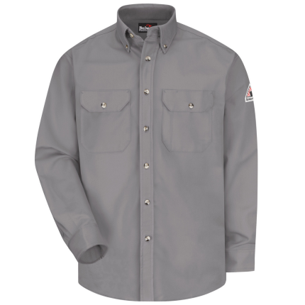 FR MIDWEIGHT DRESS UNIFORM SHIRT - SY-Silver Grey | Bulwark SLU2