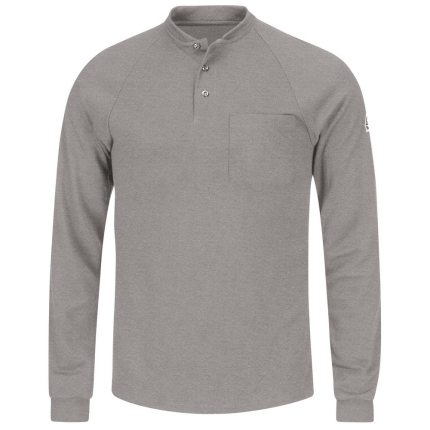 FR LIGHTWEIGHT HENLEY - GY-Grey | Bulwark SML2