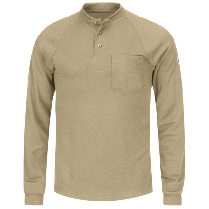 FR LIGHTWEIGHT HENLEY - KH-Khaki | Bulwark SML2