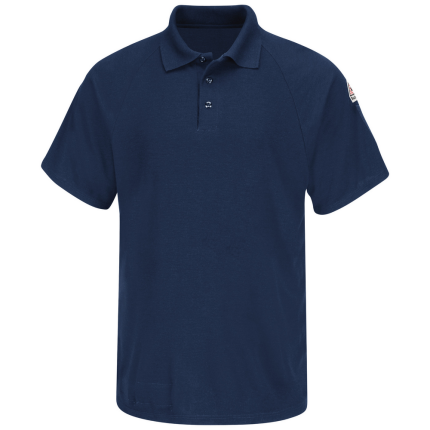 LIGHTWEIGHT CLASSIC FR SHORT SLEEVE POLO - NV-Navy | Bulwark SMP8