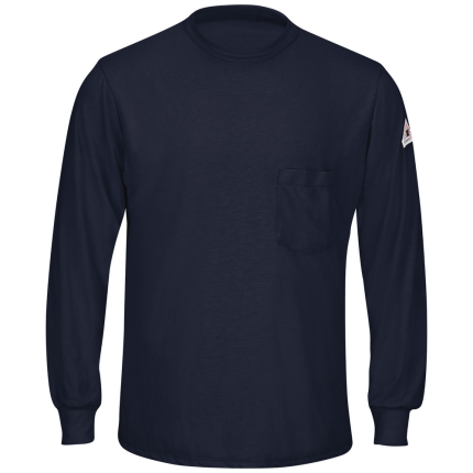 FR LONG SLEEVE LIGHTWEIGHT T-SHIRT - NV-Navy | Bulwark SMT8