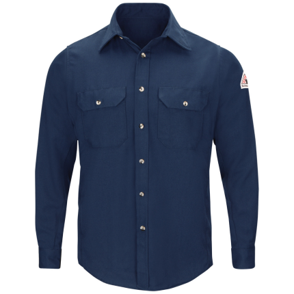 FR LIGHTWEIGHT UNIFORM SHIRT - NV-Navy | Bulwark SMU4