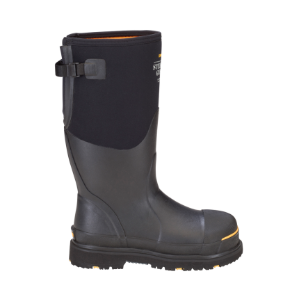 STEEL TOE GUSSET BOOT - BK-Black & Yellow | Dryshod STGUHBK