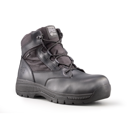 6IN. VALOR DUTY COMPOSITE TOE WATERPROOF ZIP BOOT - 001-Black | Timberland PRO TB01161A