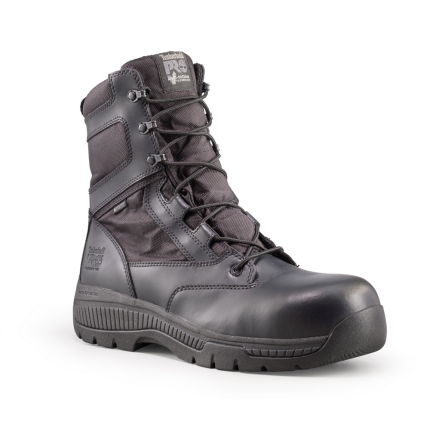 8IN. VALOR DUTY COMPOSITE TOE WATERPROOF ZIP BOOT - 001-Black | Timberland PRO TB01165A