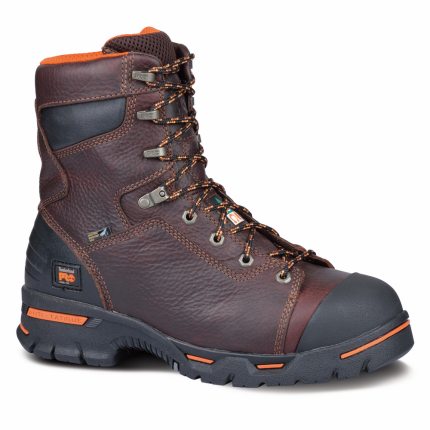 ENDURANCE 8-INCH STEEL SAFETY TOE BOOT - 214-Brown | Timberland TB052561