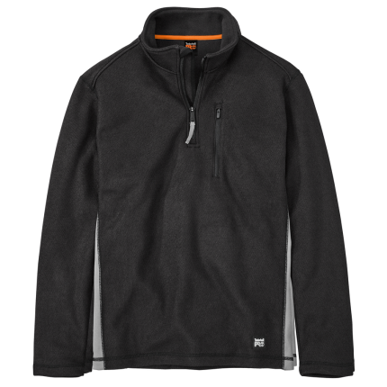 STUDWALL 1/4-ZIP TEXTURED FLEECE - 015-Jet Black | Timberland PRO TB0A1HGK