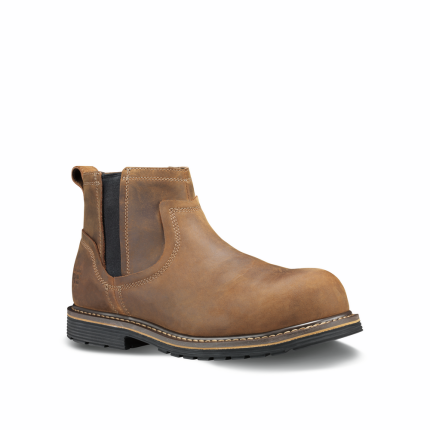 MILLWORKS COMPOSITE SAFETY TOE CHELSEA - 214-Gaucho | Timberland PRO TB0A1RXY