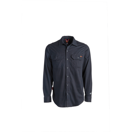 FLAME RESISTANT COTTON CORE BUTTON FRONT SHIRT (BIG/TALL) - 001-Black | Timberland PRO TB0A1VE9