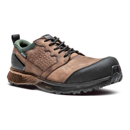 REAXION COMPOSITE TOE WATERPROOF SHOE - 214-Brown Green | Timberland PRO TB0A21PN