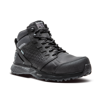 REAXION WATERPROOF COMPOSITE TOE SHOE - 001-Black Gray | Timberland PRO TB0A21QA